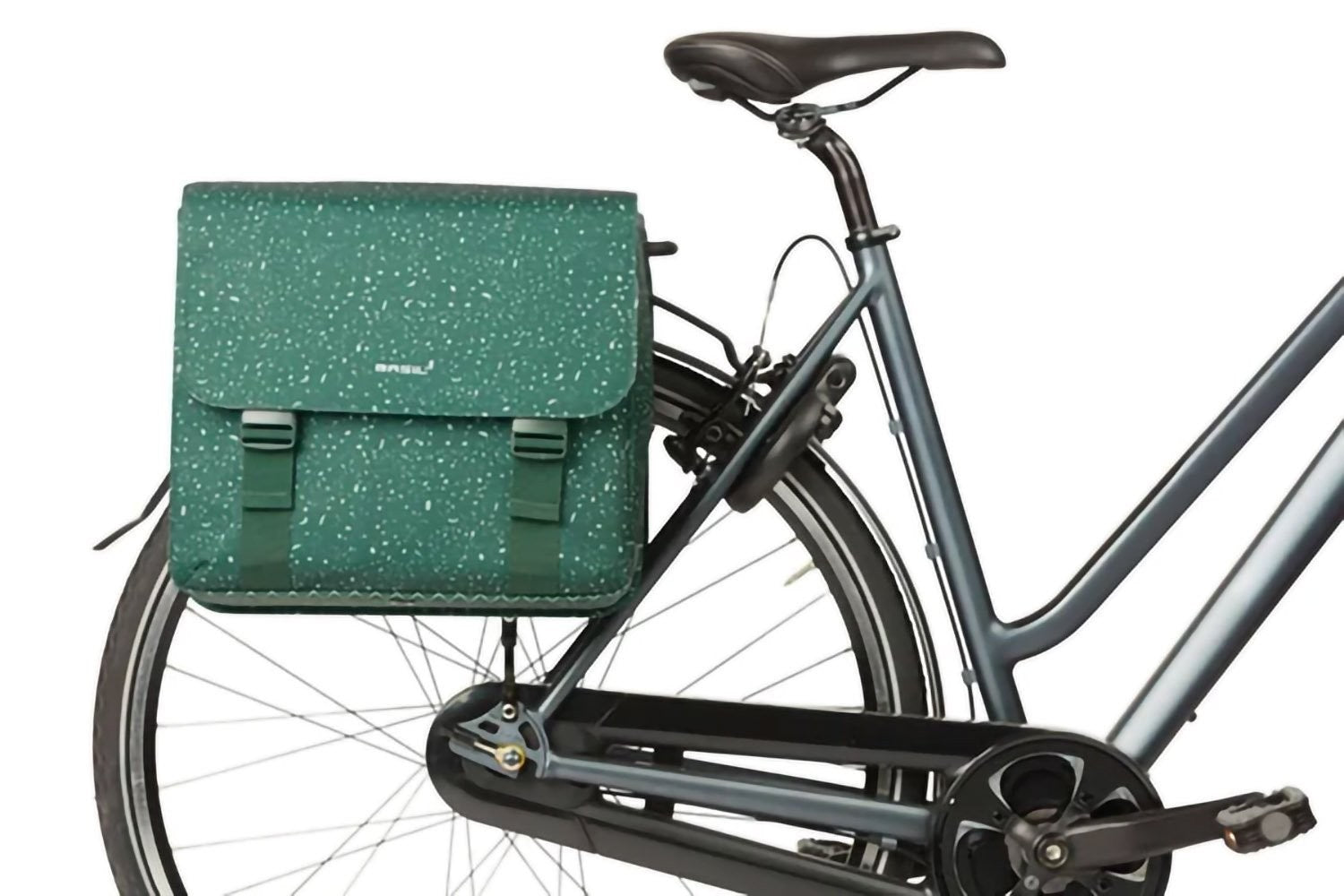 Basil Flair Double Bicycle Bag MIK 35L - Green