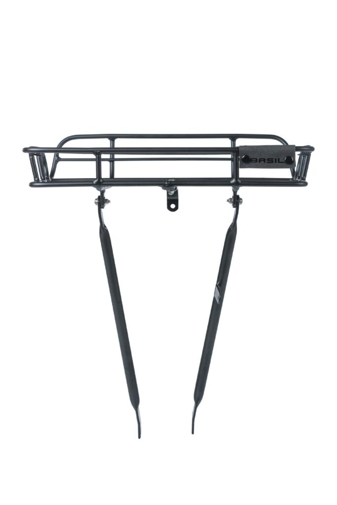 Basil Portland Front Carrier - Matt Black
