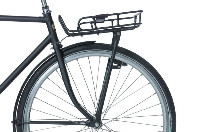 Basil Portland Front Carrier - Matt Black