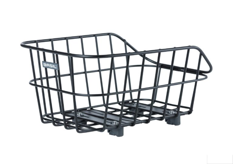 Basil Cento Alu Rear Basket WSL - Black