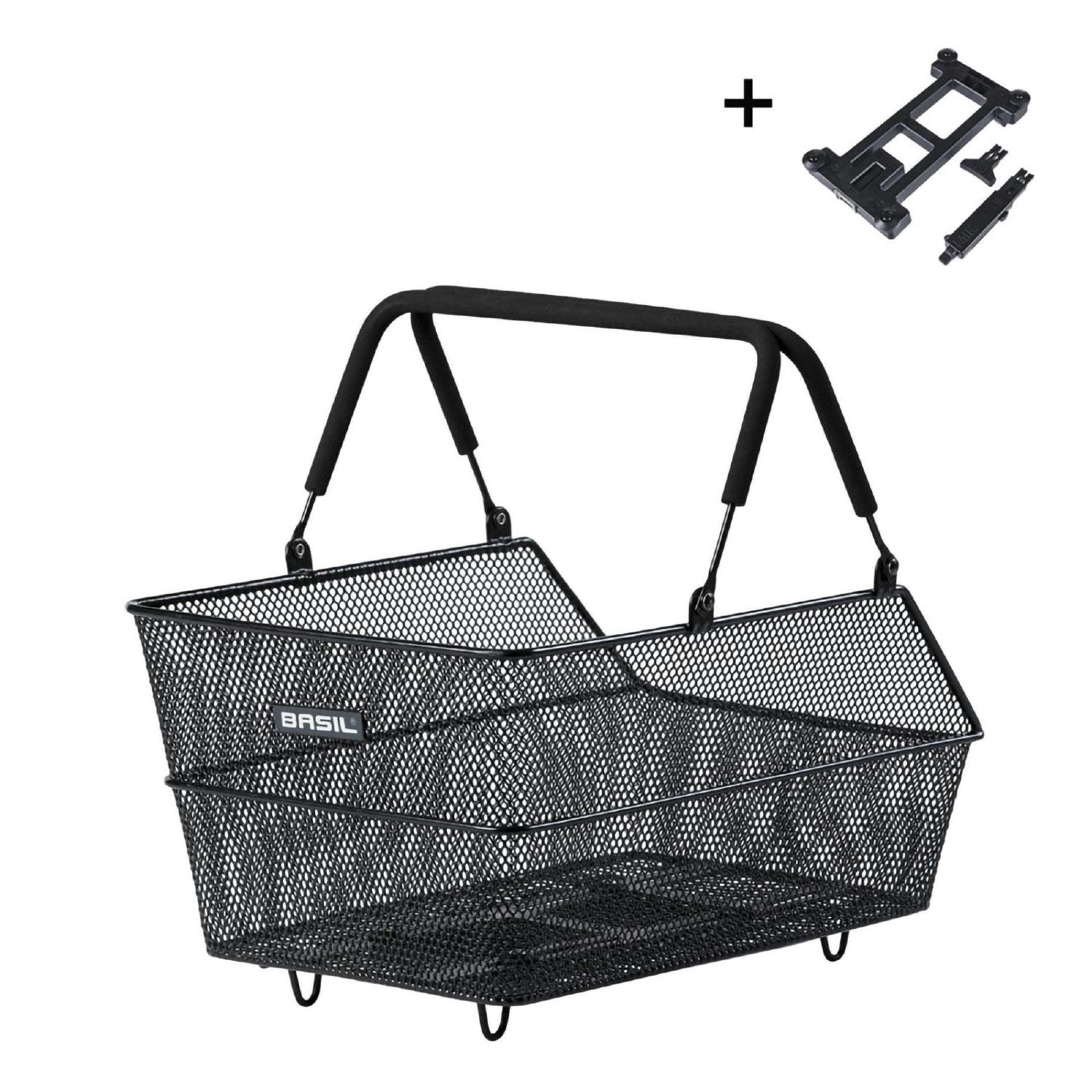 Basil Cento Rear Basket MIK 2.0 - Black