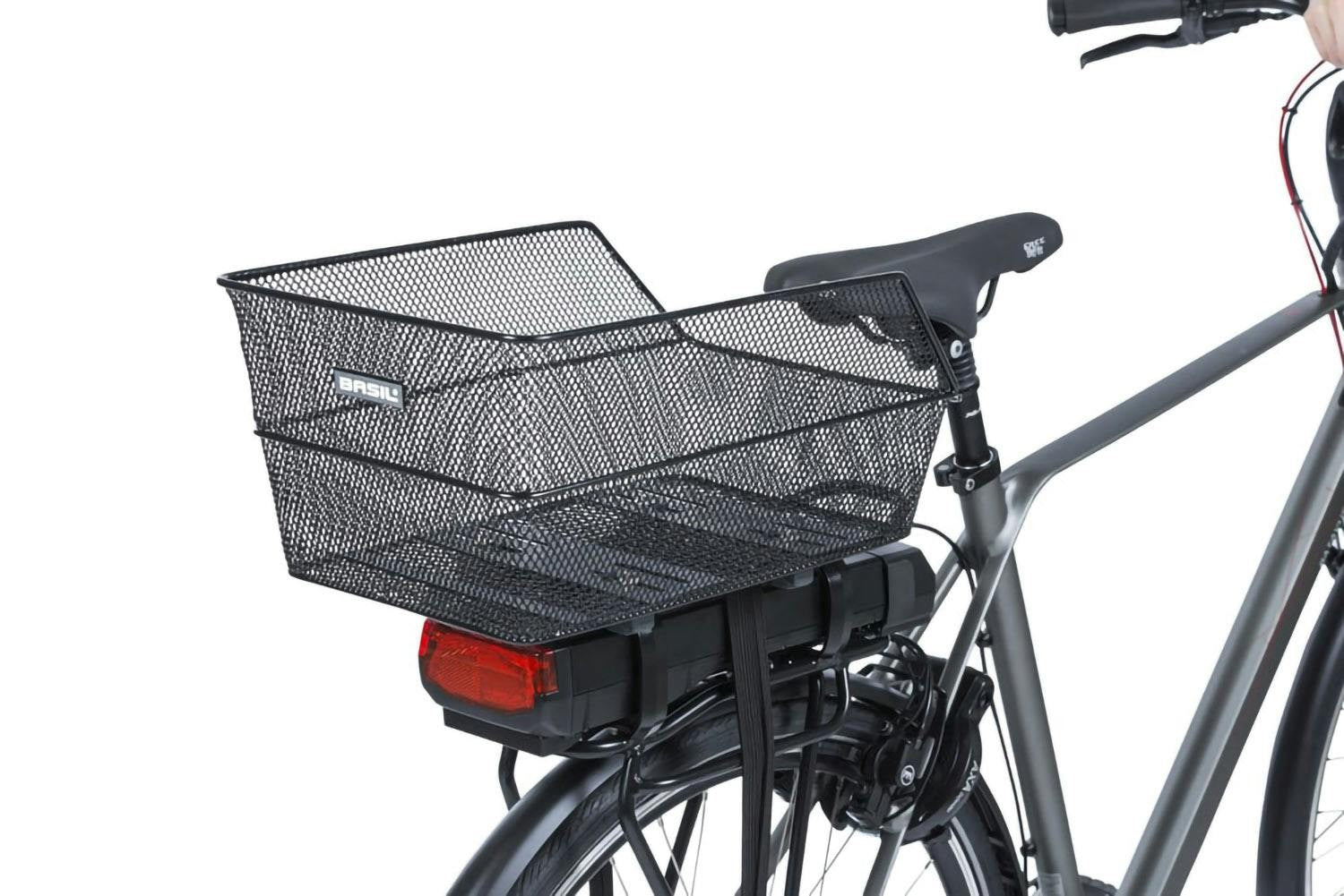 Basil Cento Rear Basket Multisystem NX WSL - Black