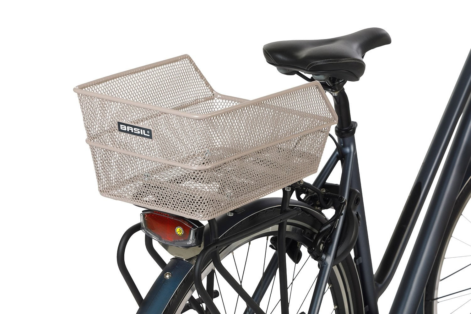 Basil Cento S Rear Basket - Nude Metallic