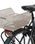 Basil Cento S Rear Basket - Nude Metallic
