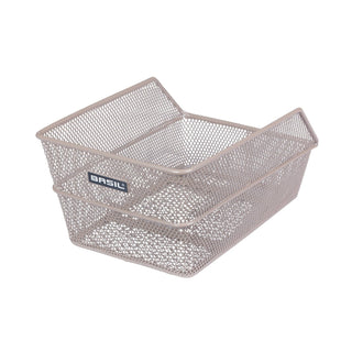 Basil Cento S Rear Basket - Nude Metallic