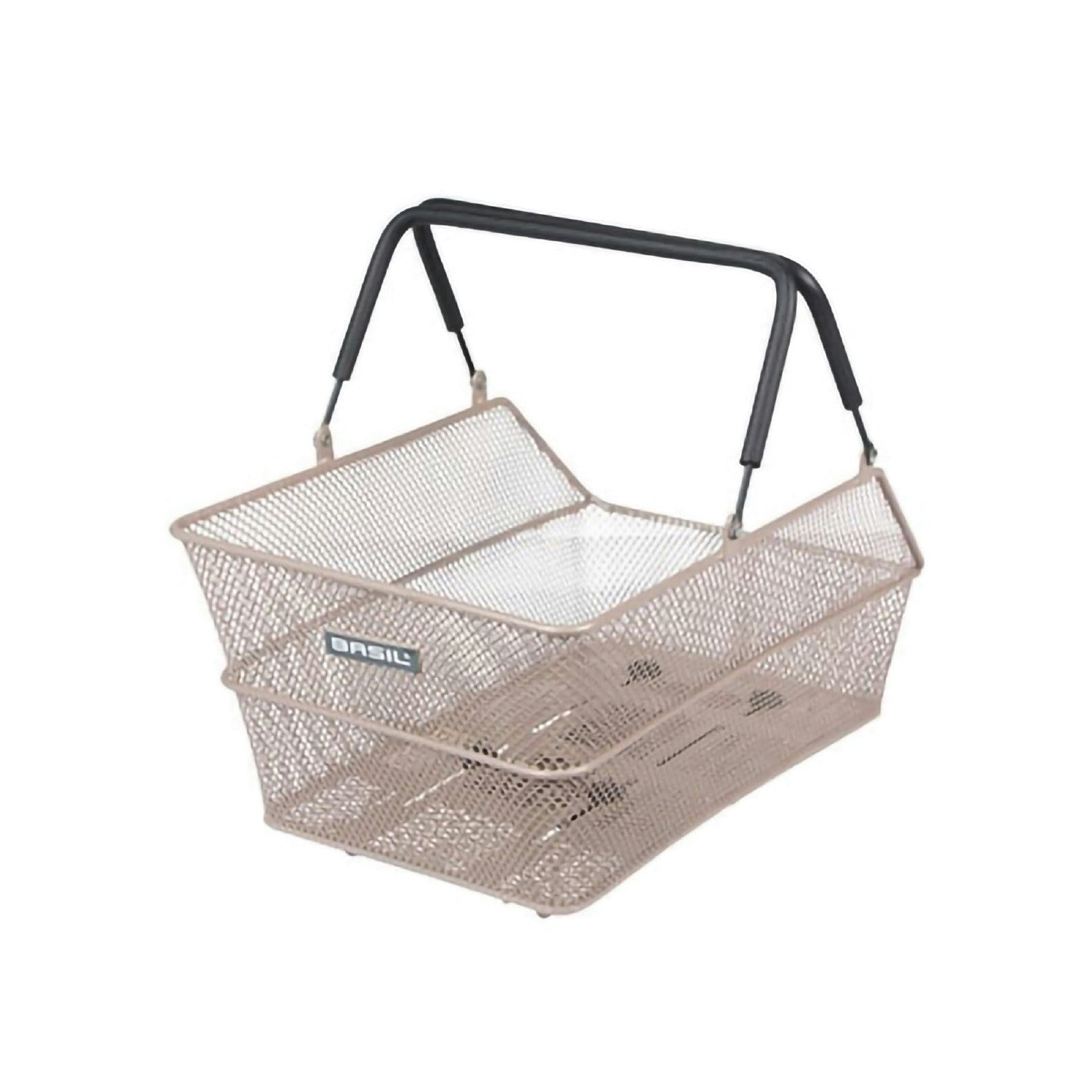 Basil Cento Mik 2.0 Rear Bicycle Basket - Nude Metallic