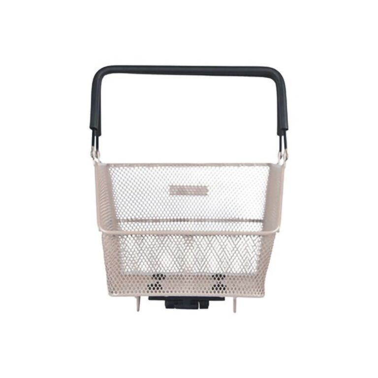 Basil Cento Mik 2.0 Rear Bicycle Basket - Nude Metallic