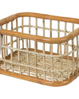 Basil Basket Rear Green Life Rattan Medium 18L - Brown
