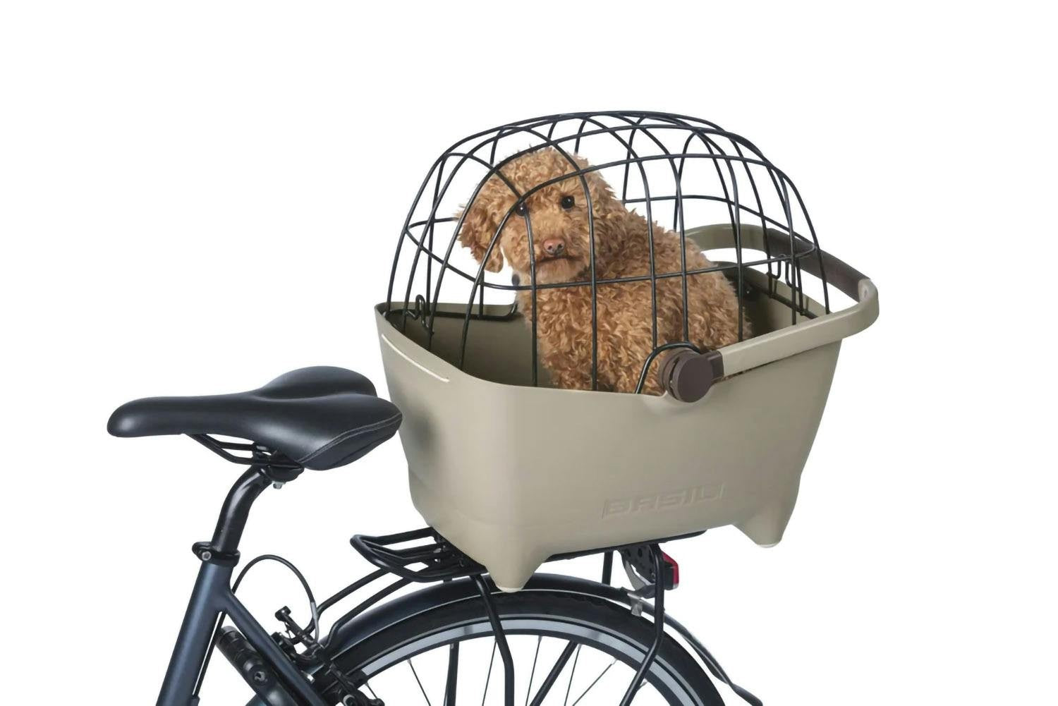 Basil Buddy Dog Bicycle Basket MIK 2.0 - Biscotti Brown
