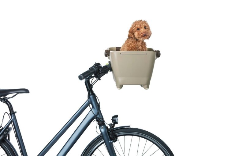 Basil Buddy Dog Bicycle Front Basket KF 32L - Biscotti Brown