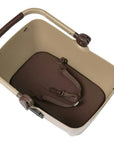 Basil Buddy Dog Bicycle Front Basket KF 32L - Biscotti Brown