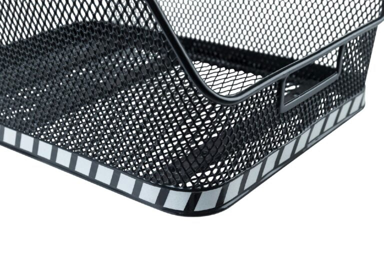 Basil Schoolbag Rear Basket With Belt Fix Mount - Black
