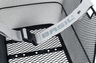 Basil Schoolbag Rear Basket With Belt Fix Mount - Black
