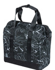 Basil Grand Flower Bicycle Shopper Bag 23L - Black