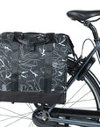 Basil Grand Flower Bicycle Shopper Bag 23L - Black