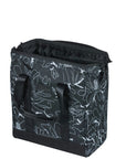 Basil Grand Flower Bicycle Shopper Bag 23L - Black