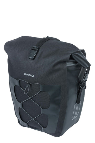 Basil Navigator Waterproof Single Pannier Bag 25L - Black