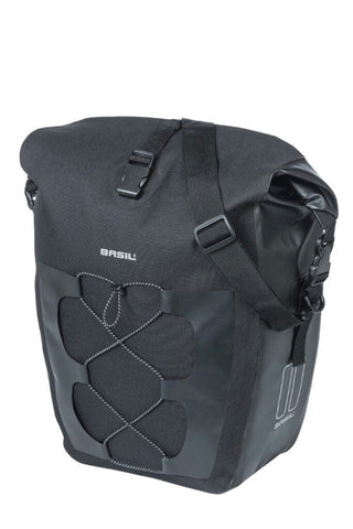 Basil Navigator Waterproof Single Pannier Bag 25L - Black