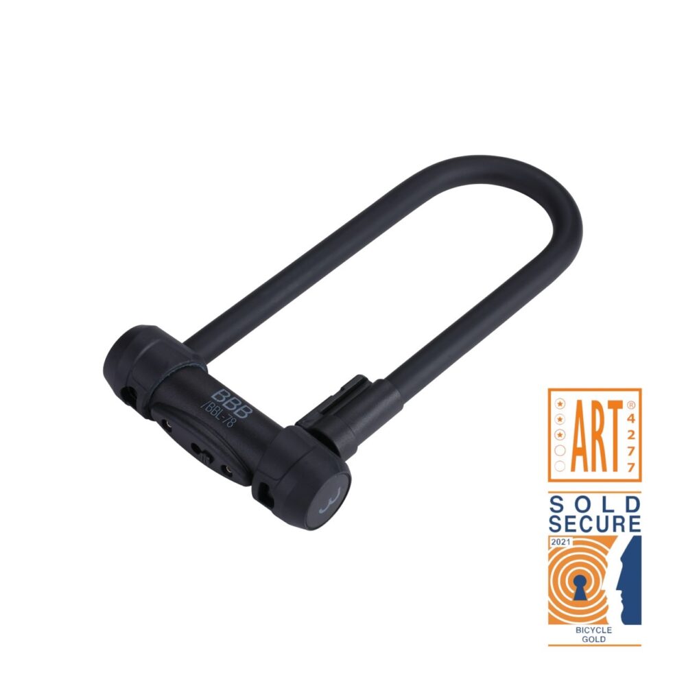 BBB Cycling BBL-78 Secure U Key Art-3 Sold Secure Gol Lock - Black