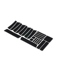 BBB Cycling BBP-71 Reflection Sticker Set Multivis 3M Reflect - Black