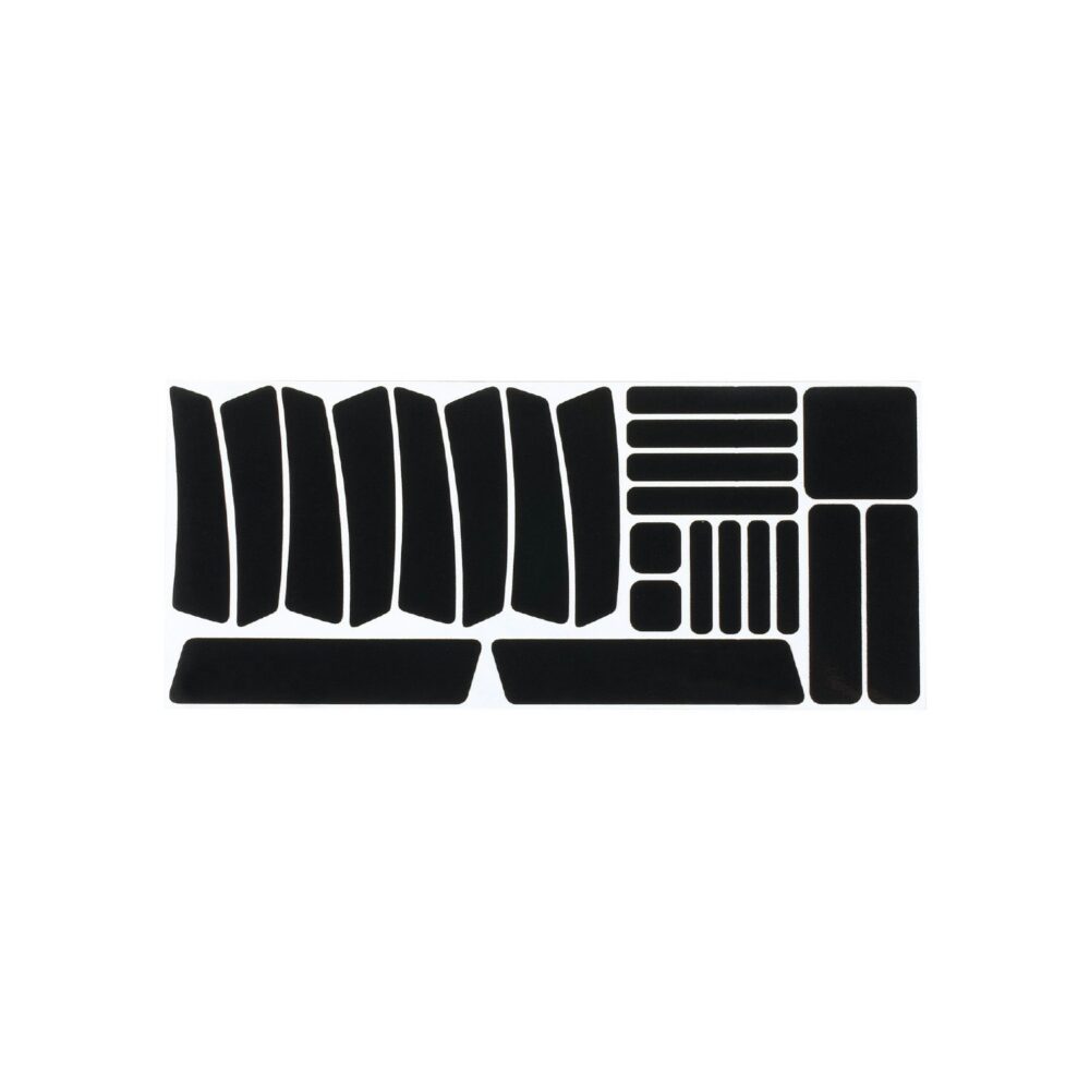 BBB Cycling BBP-71 Reflection Sticker Set Multivis 3M Reflect - Black