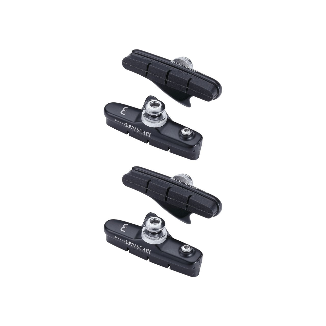 BBB Cycling BBS-02.BK Roadstop Cartridge Brake Pads 2 Pair - Black