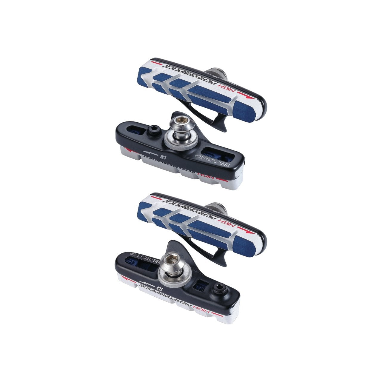 BBB Cycling BBS-22HP Techstop Cartridge Brake Shoes 2 Pairs - Black