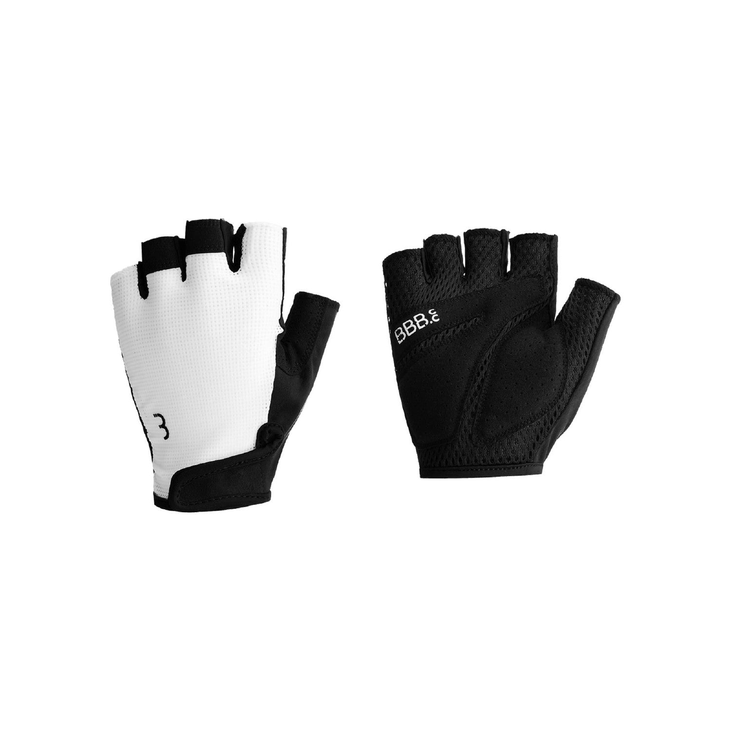 BBB Cycling coolSupport Half finger Gloves - White