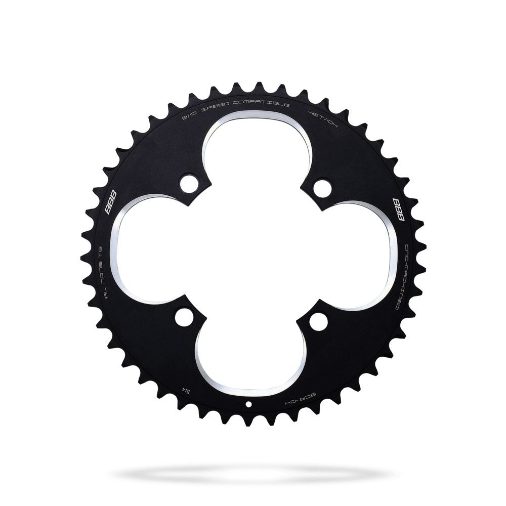 BBB Cycling BCR-04 RoundAbout MTB 4 Arm 104 PCD Chainring - 46T Black