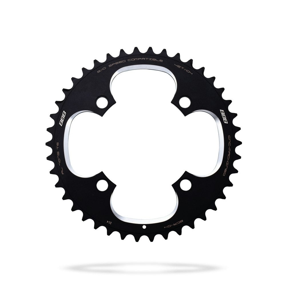 BBB Cycling BCR-04 RoundAbout MTB 4 Arm 104 PCD Chainring - 42T Black