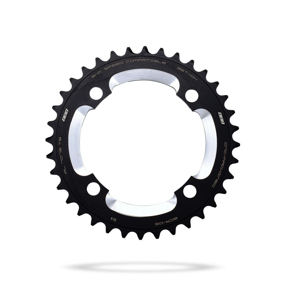 BBB Cycling BCR-05 RoundAbout MTB 4 Arm 104 PCD Chainring - 36T Black