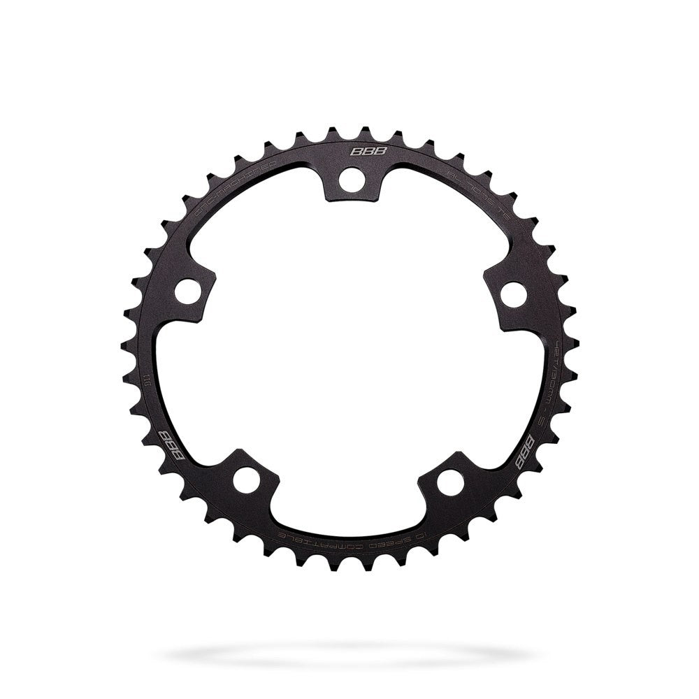 BBB Cycling BCR-12S RoadGear 7900, Ultegra 6700, 105 5600 10 Speed Chainring - 42T Black