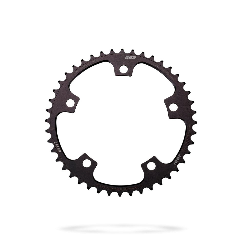 BBB Cycling BCR-12S RoadGear 7900, Ultegra 6700, 105 5600 10 Speed Chainring - 44T Black