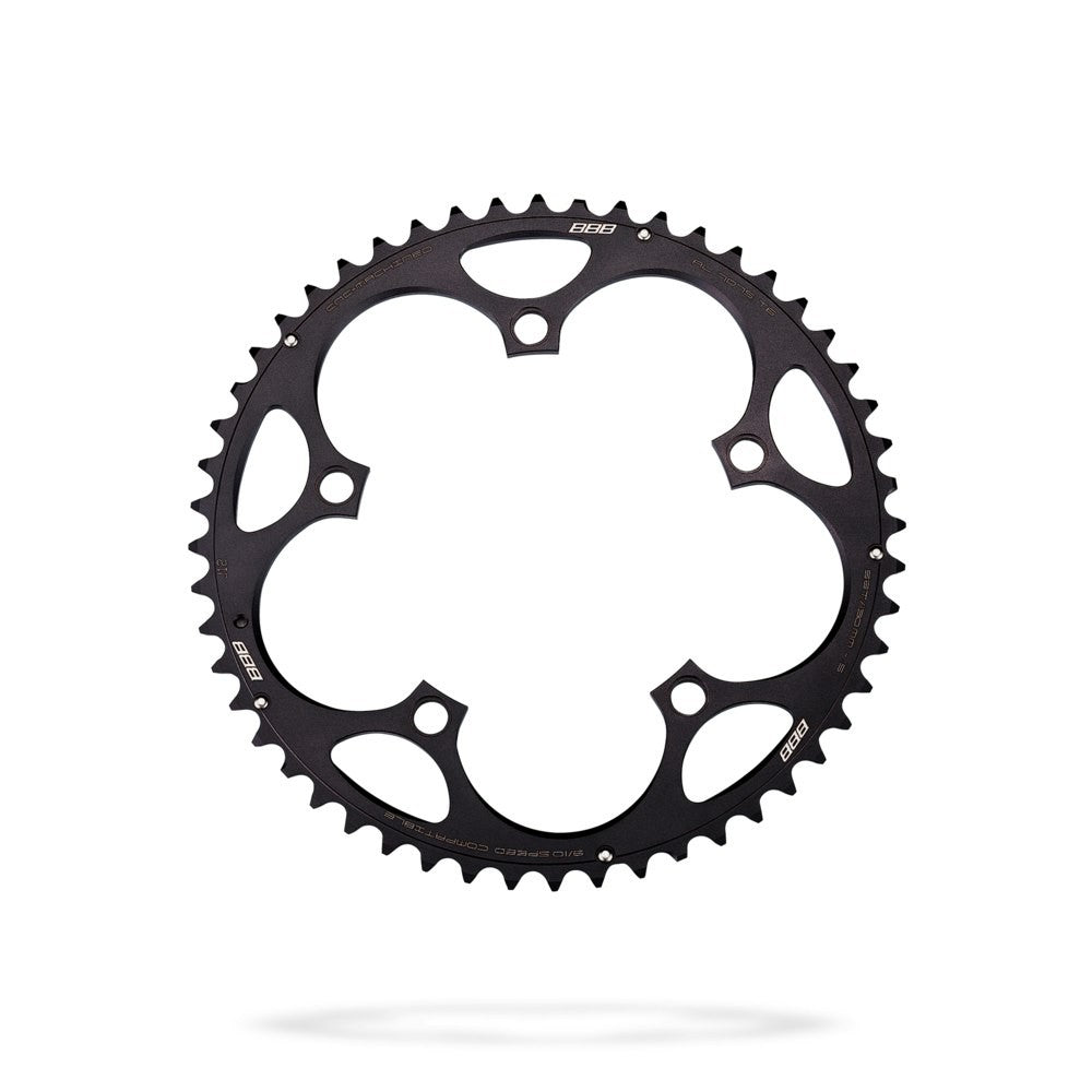BBB Cycling BCR-11L RoadGear Shiman Sram 9/10 Speed 130 PCD Large Chainring - 52T Black