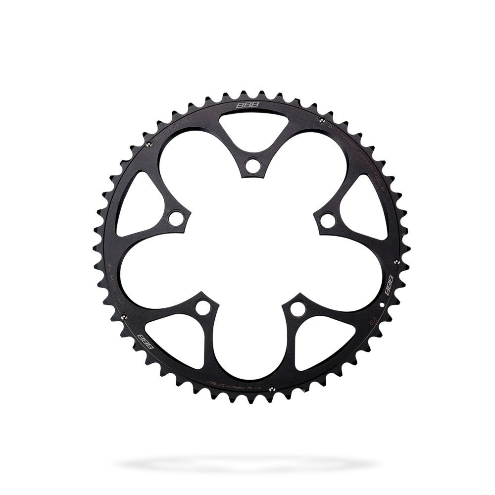 BBB Cycling BCR-31L CompactGear Shimano Compact Sram 9/10 110 PCD Large Chainring - 53T Black