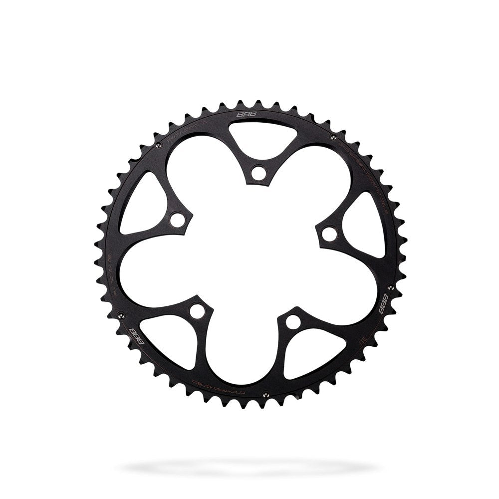 BBB Cycling BCR-32L CompactGear Campagnolo UT/PT 110 PCD Compact Large Chainring - 52T Black