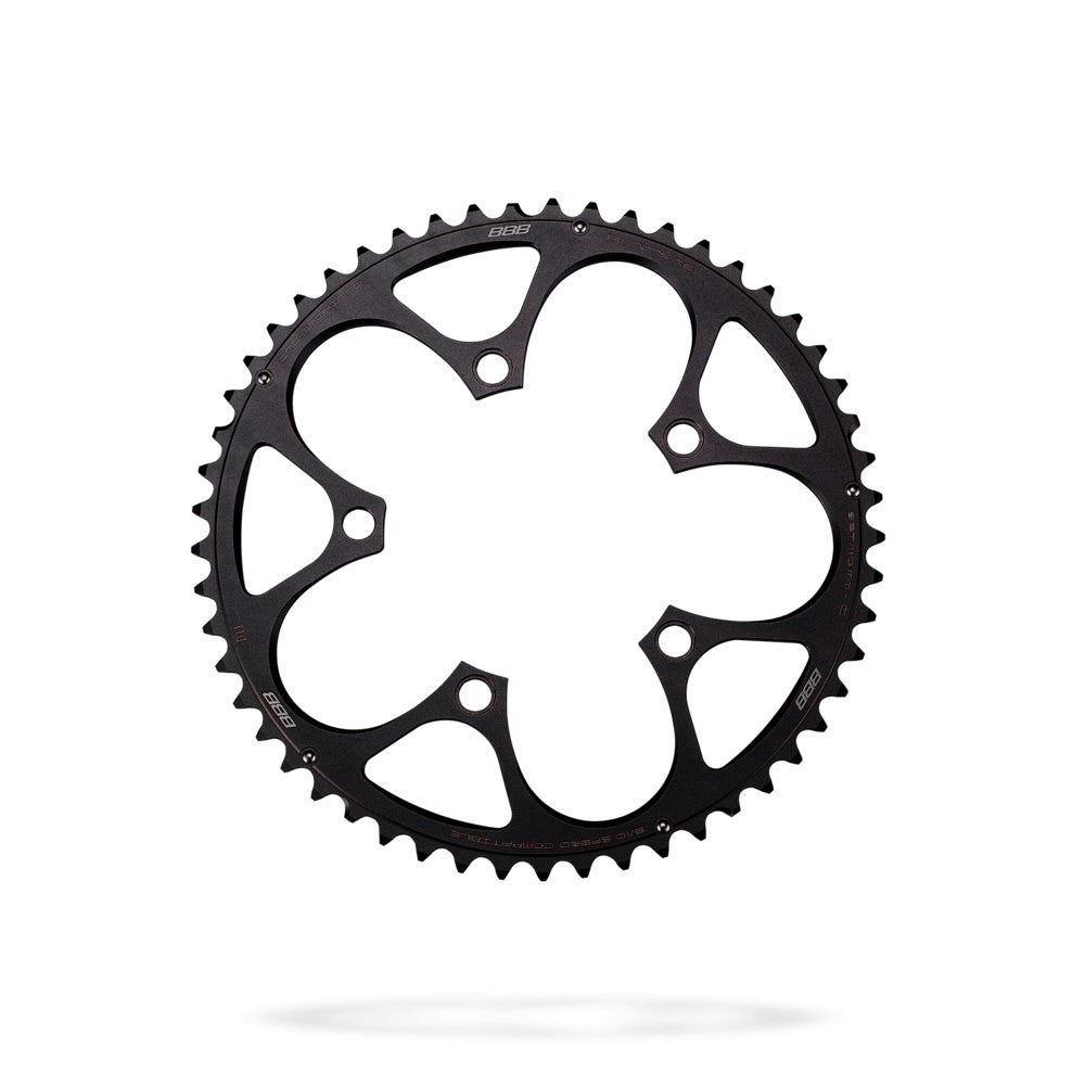BBB Cycling BCR-32L CompactGear Campagnolo UT/PT 110 PCD Compact Large Chainring - 53T Black