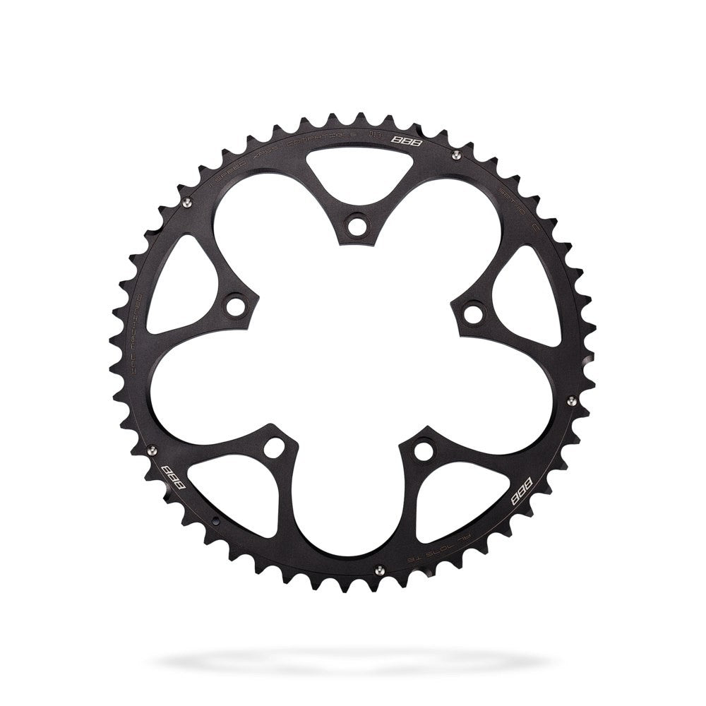 BBB Cycling BCR-34L Compact Gear Compag Compact 11 Speed Large Chainring - 52T Black