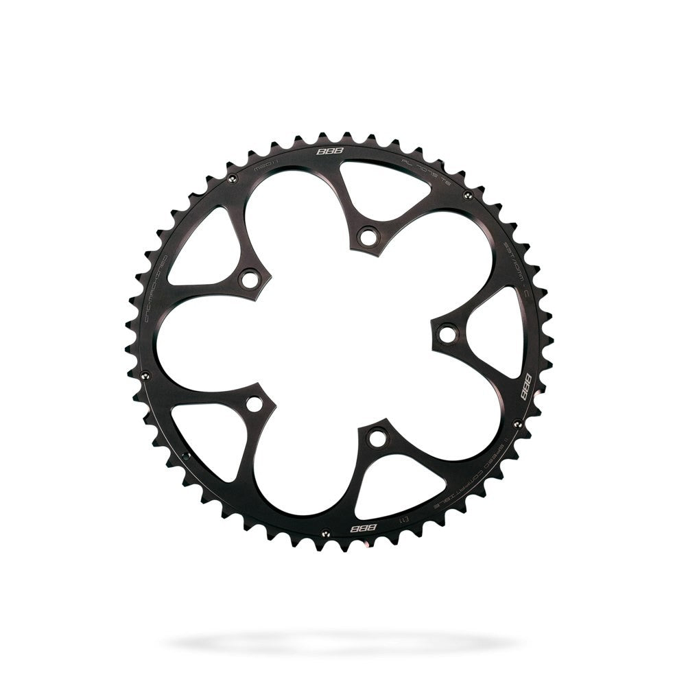 BBB Cycling BCR-34L Compact Gear Compag Compact 11 Speed Large Chainring - 53T Black