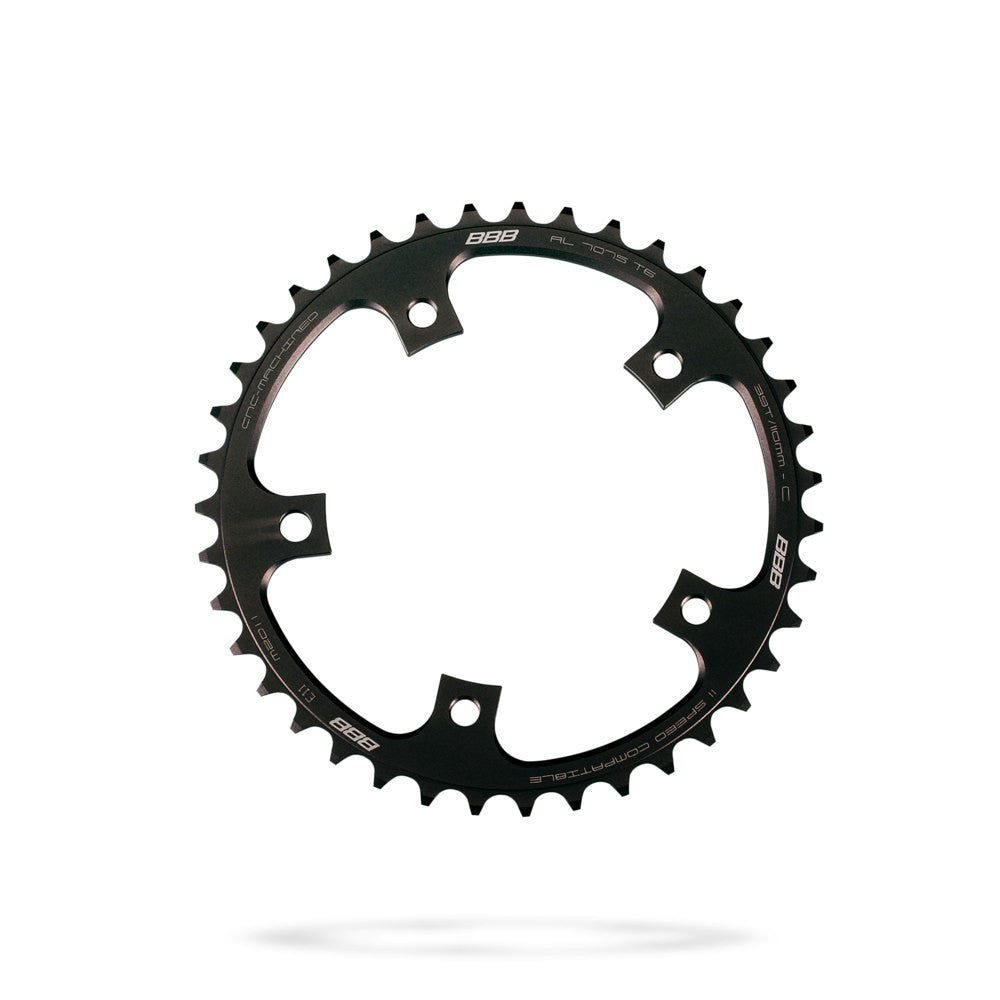BBB Cycling BCR-34S CompactGear Campag Compact 11 Speed Small Chainring - 39T Black