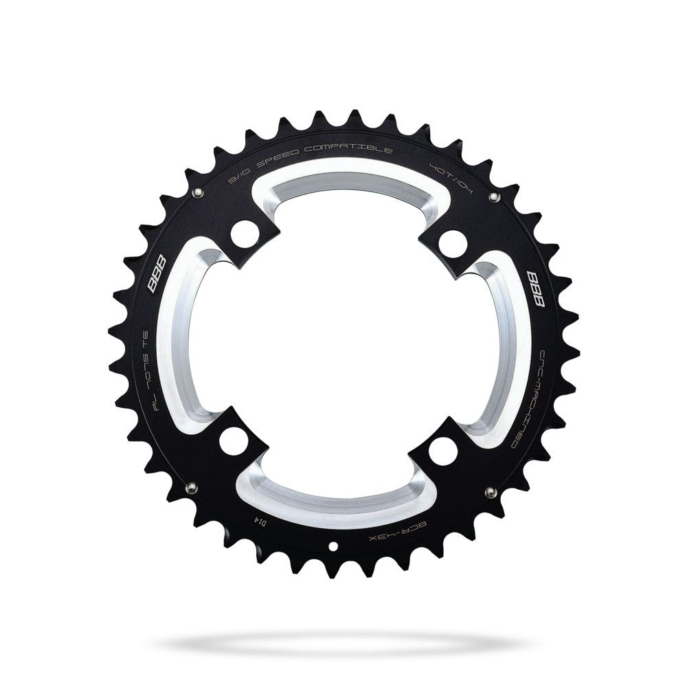 BBB Cycling BCR-43X MTBGear 2x10 Sram XX 104 PCD Chainring - 40T Black