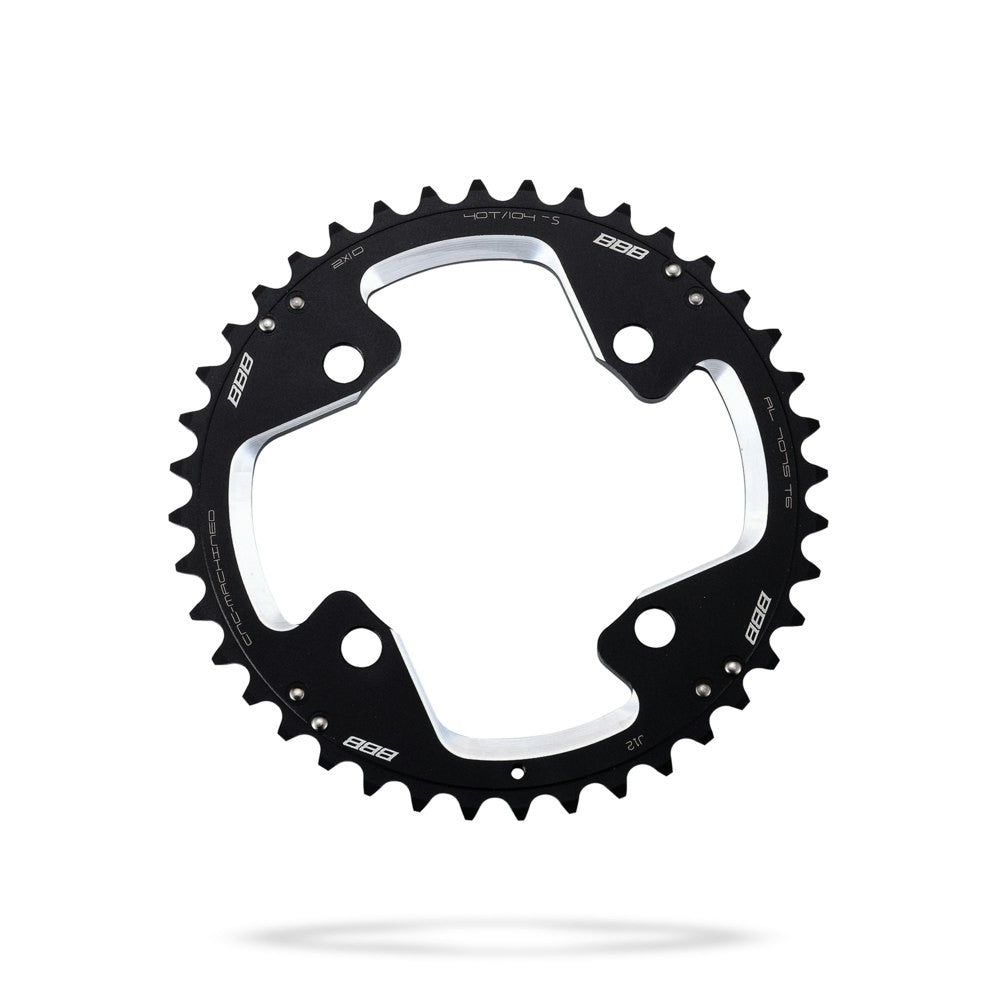 BBB Cycling BCR-45 MTBGear Comp 2x10 Shimano XT 104 PCD Chainring - 40T Black