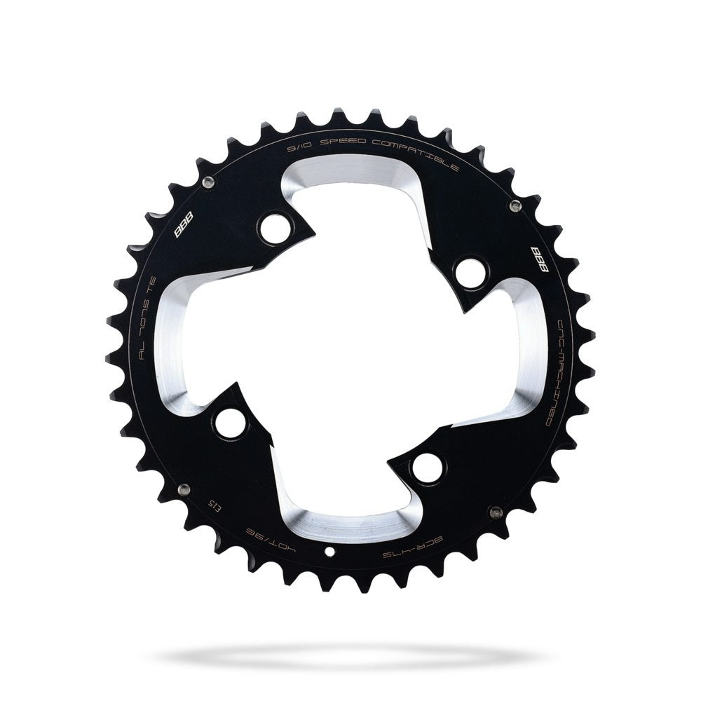 BBB Cycling BCR-47S MTBGear Comp 4 ARM 3x10 Shimano 96 PCD Chainring - 40T Black