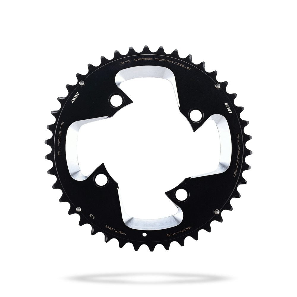 BBB Cycling BCR-47S MTBGear Comp 4 ARM 3x10 Shimano 96 PCD Chainring - 42T Black