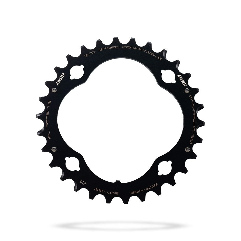 BBB Cycling BCR-48S MTBGear Comp 4 ARM 3x10 Shimano 96 PCD Chainring - 30T Black