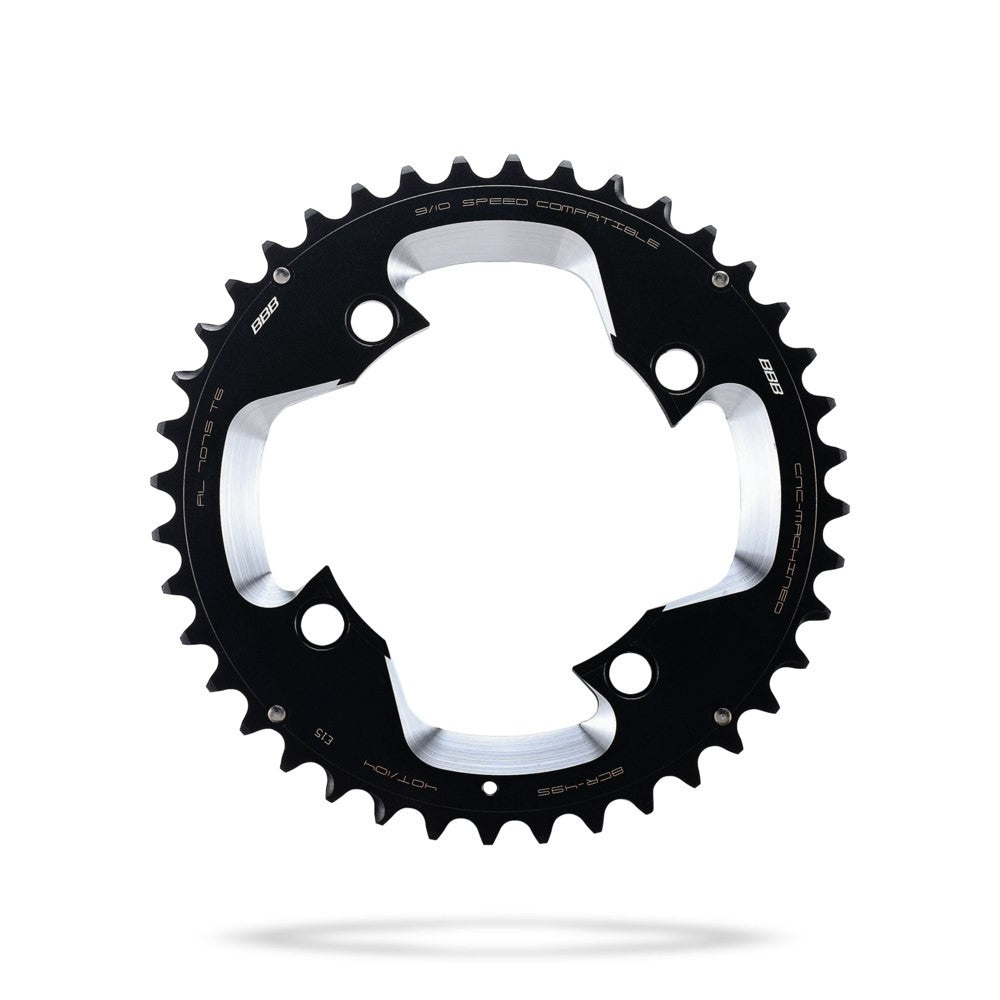 BBB Cycling BCR-49S MTBGear Comp 4 ARM 3x10 Shimano Chainring - 40T Black