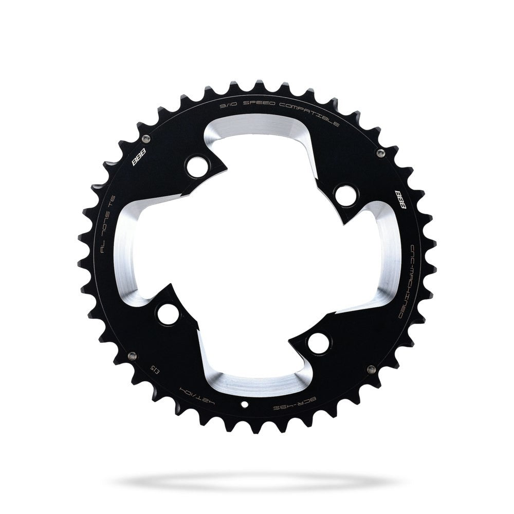 BBB Cycling BCR-49S MTBGear Comp 4 ARM 3x10 Shimano Chainring - 42T Black