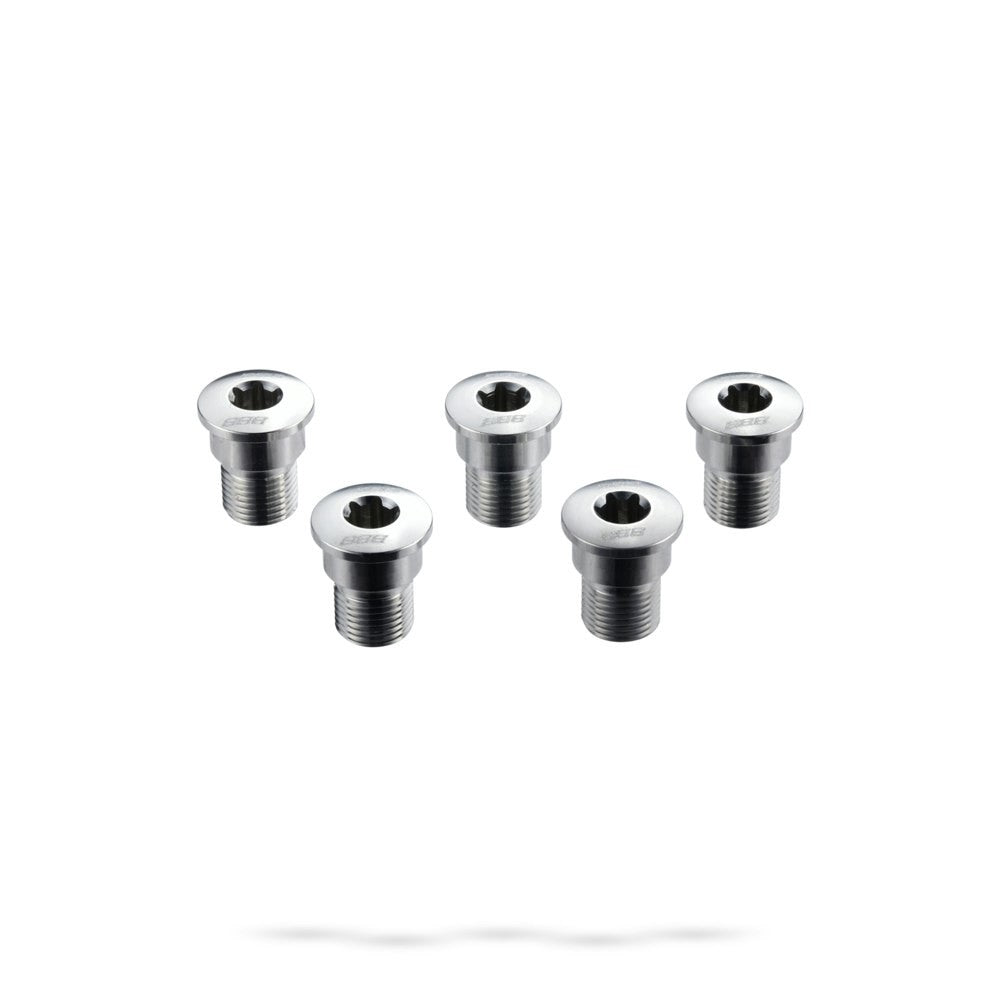 BBB Cycling BCR-55S Chainring Bolts Torx Stars 10 Speed Shimano - Silver