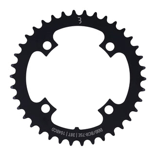 BBB Cycling BCR-75E-38T E-Bike Gear Steel Chainring 104MM - 38T Black
