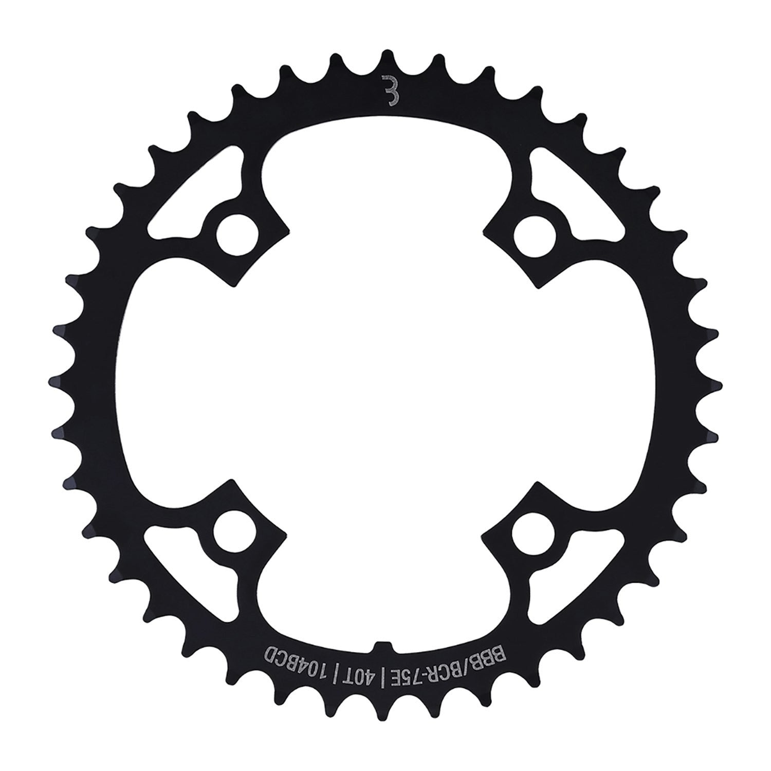 BBB Cycling BBB E-Bike Gear Steel Chainring 104MM - 40T Black